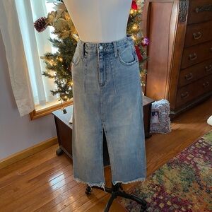 Lucky Brand Women's Blue Denim Skirt